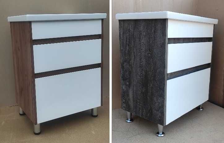 Умывальник Cersanit в комплекте с элитной тумбой (с цветной отделкой).