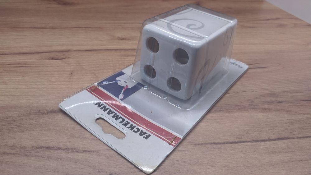 Kubek na szczoteczki do mycia zębów ceramiczny nowy biały Fackelmann