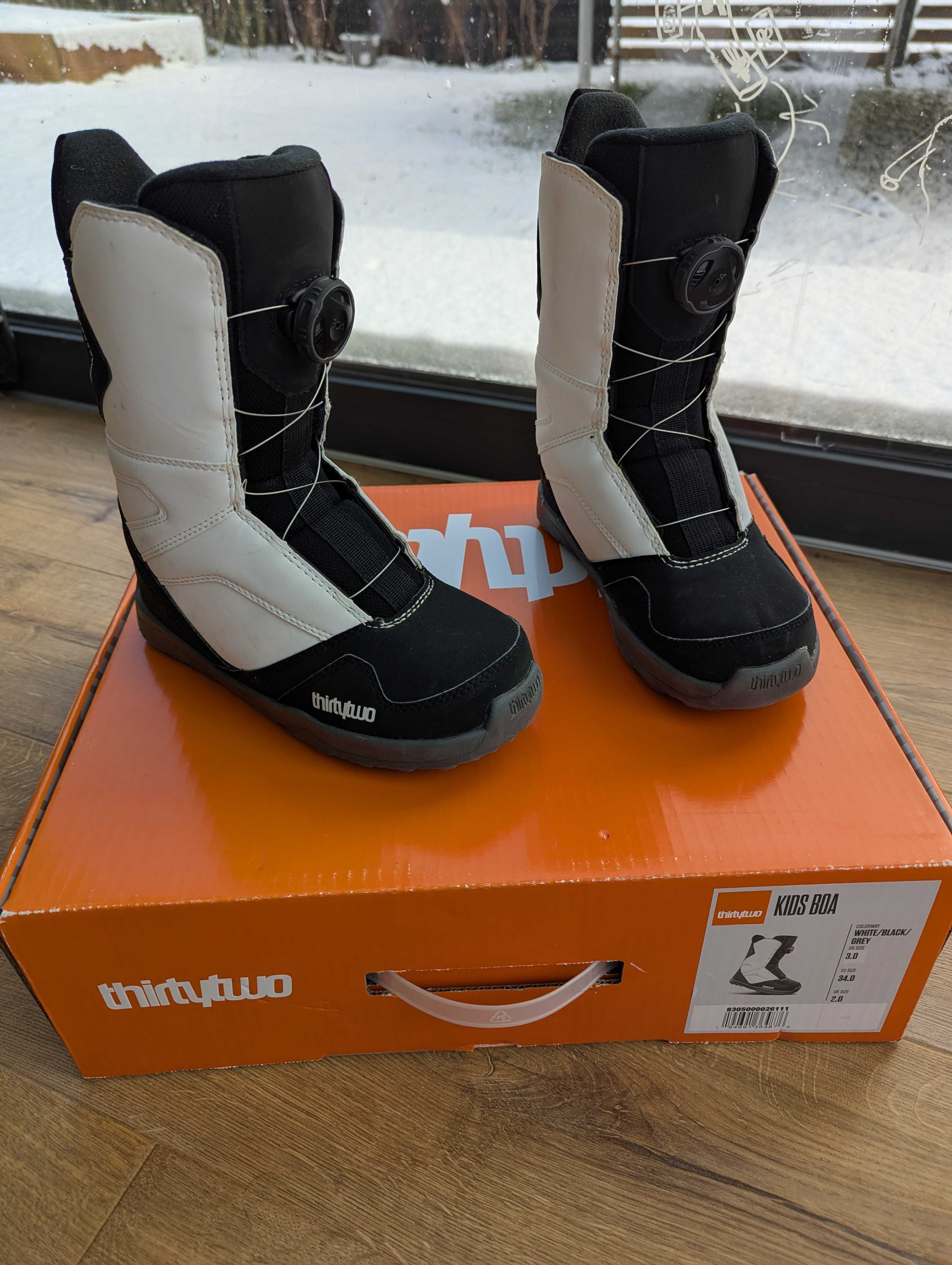 Dziecięce buty snowboardowe ThirtyTwo KIDS BOA Jr rozm. 34