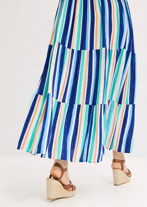 B.P.C sukienka kolorowa we wzory letnia z krepy 48.