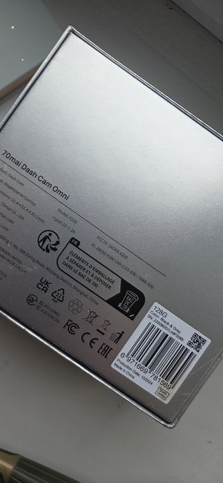 Відеореєстратор 70mai Dash Cam Omni 128G Чорний