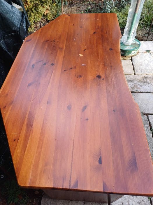 Biurko sosnowe duże