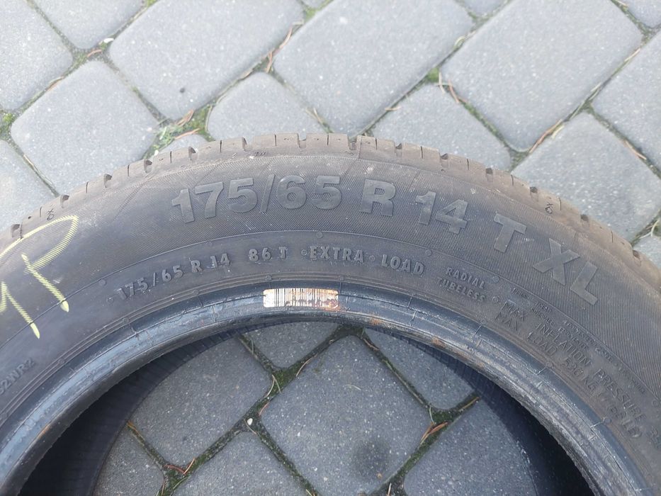 OPONA CONTINENTAL 175/65/14 7.39 MM LATO 1 Sztuka 2014 Rok