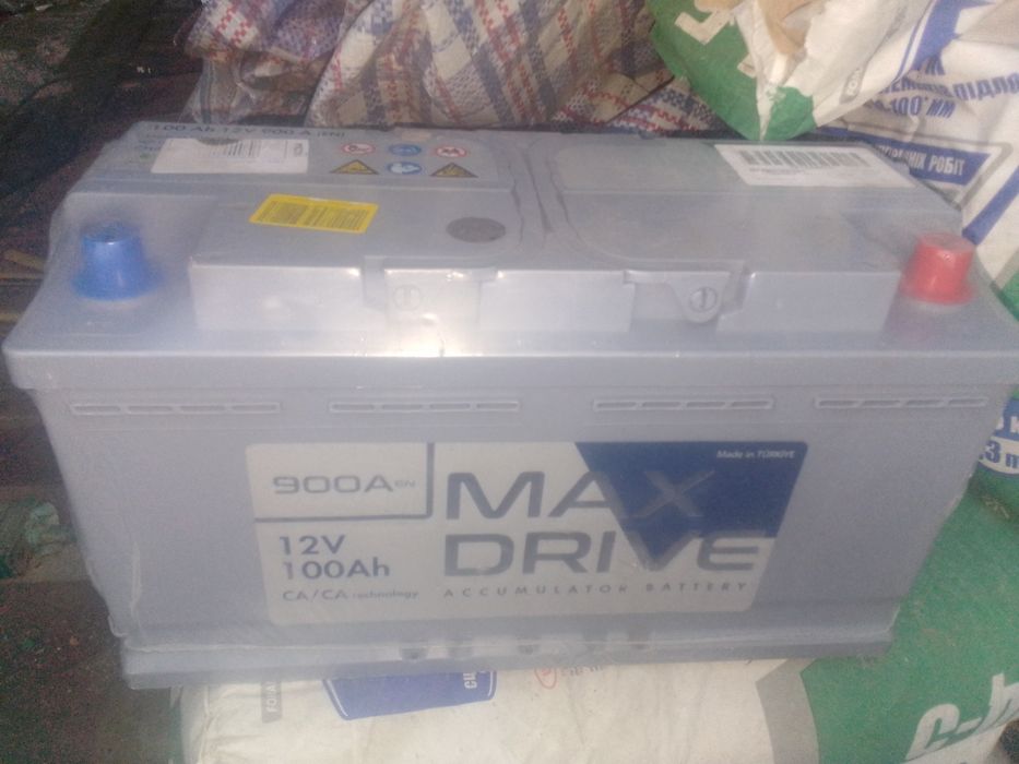 Продам аккумулятор max drive 100 Ah 12v  900 ( en)