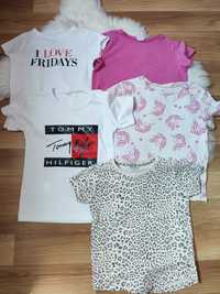 Zestaw 5 koszulki t shirt hm Reserved roz 122/128