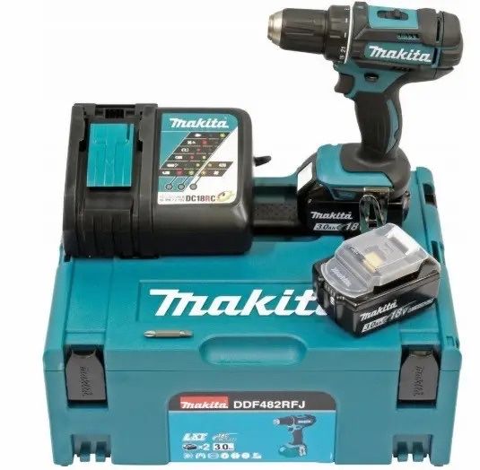 Акумуляторна дель-шуруповерт Makita DDF482RFJ (комплект)Оригінал 100%