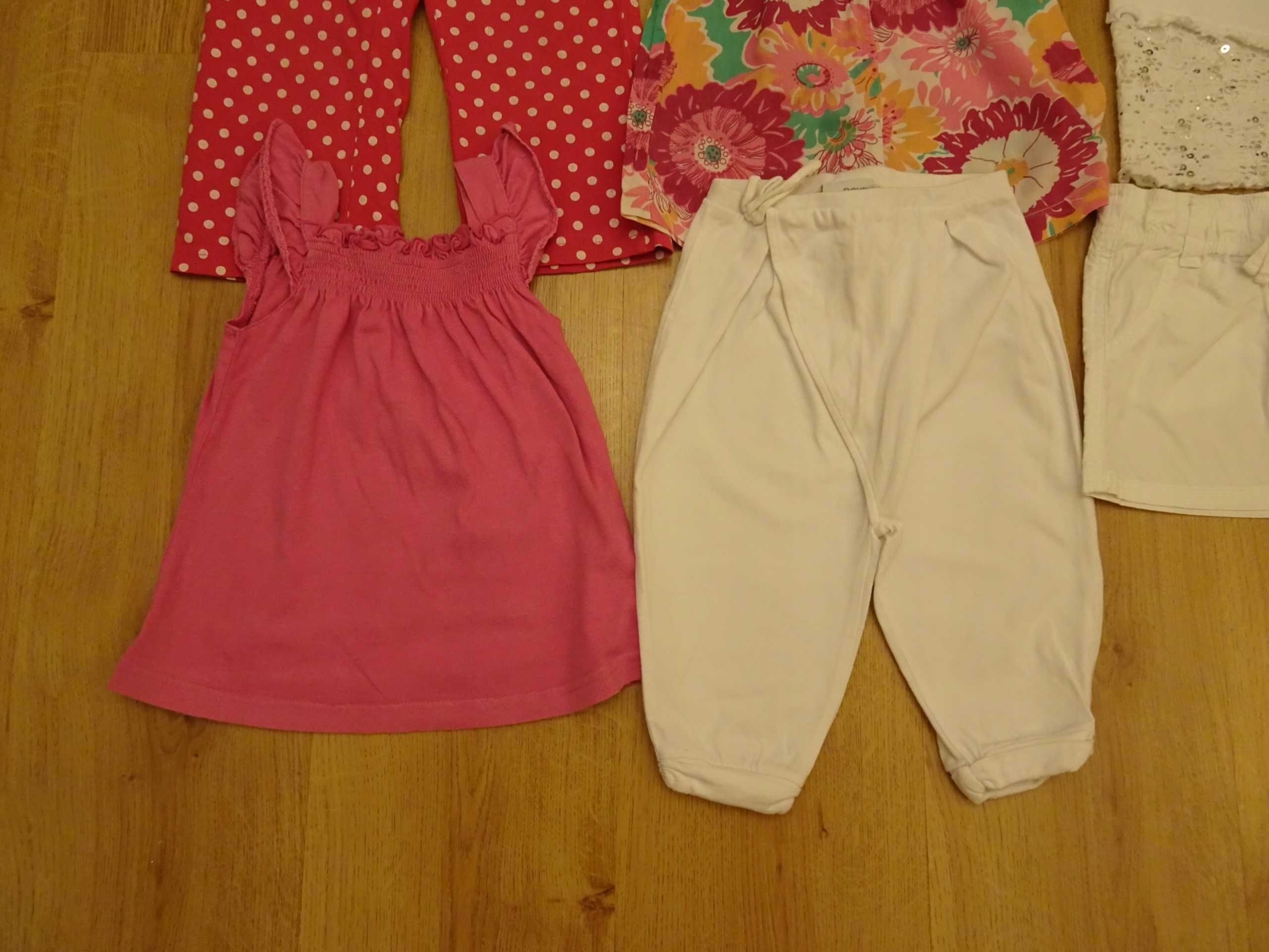 Zestaw letnich ubrań dla dziewczynki 1-2 lata