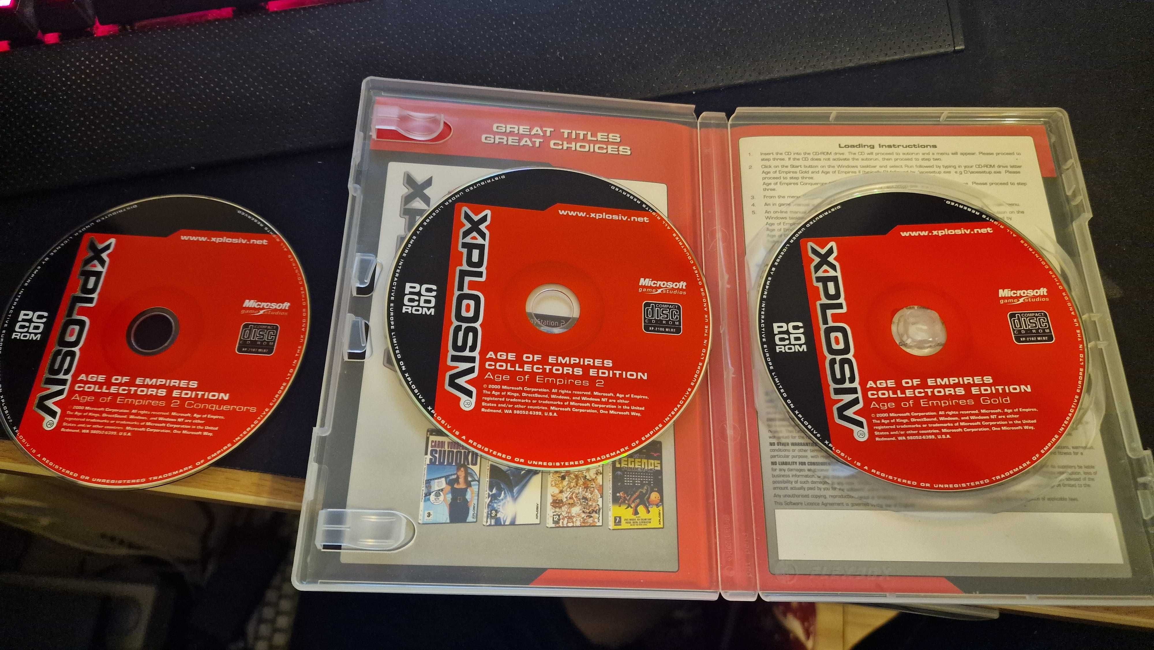 Zestaw Gier Age Of Empires 1 + The Rise of Rome, AOE 2+ The Conquerors