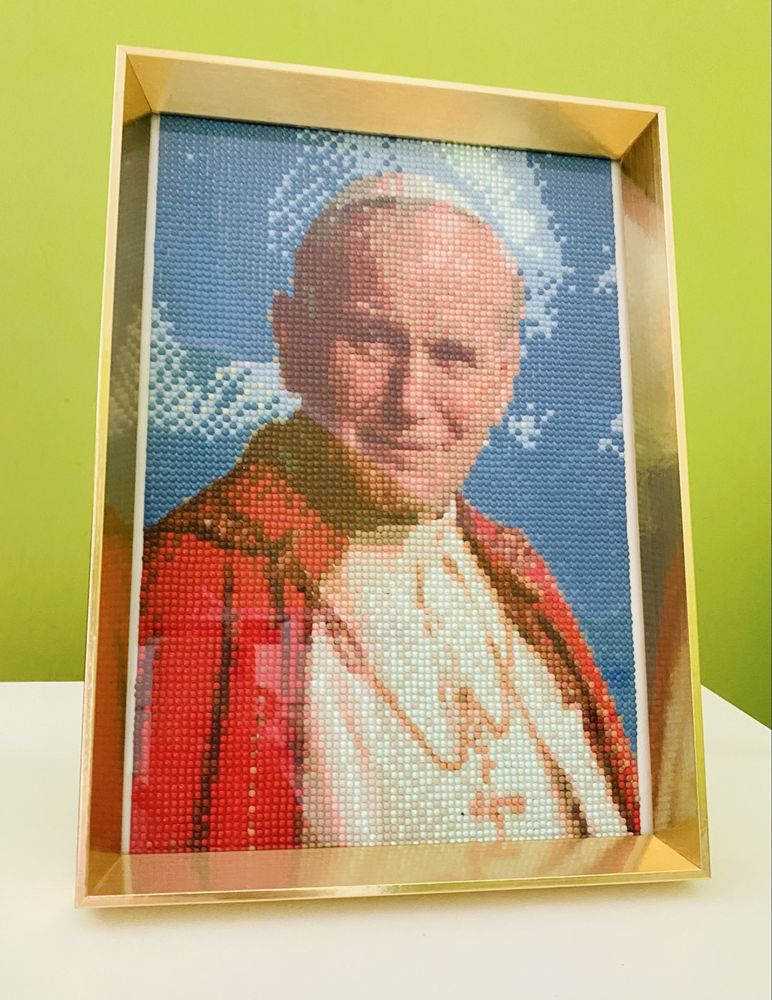 Mozaika diamentowa Jan Paweł II