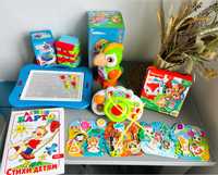 Іграшки для малюків, ліпучки мозайка, інтерактивні, книги