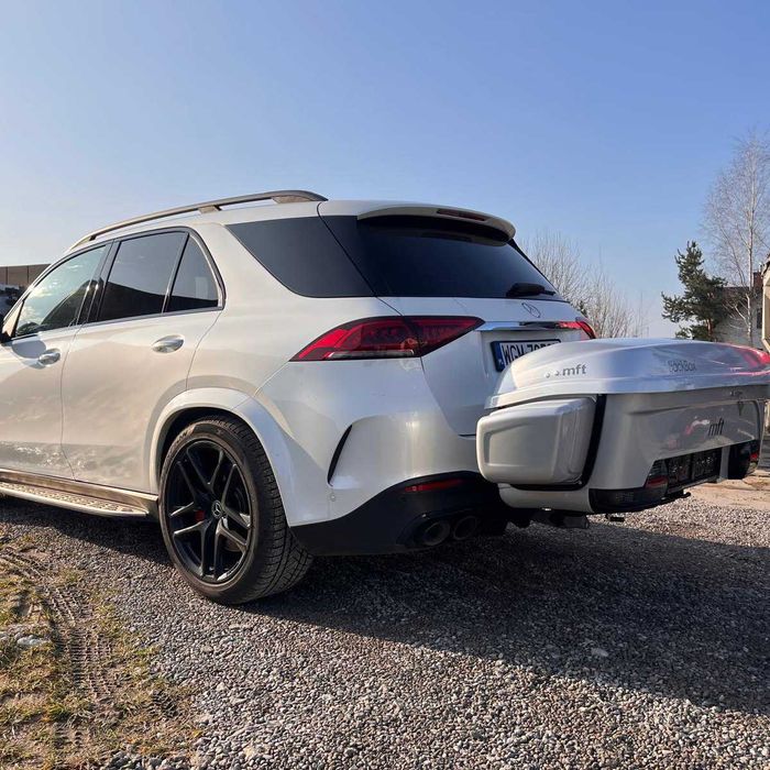 Box bagażowy na hak Box dachowy MFT Thule Kufer Box na narty snowboard