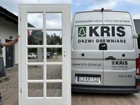 Drzwi wewnętrzne drewniane OD RĘKI ościeżnicą regulowaną Francuskie