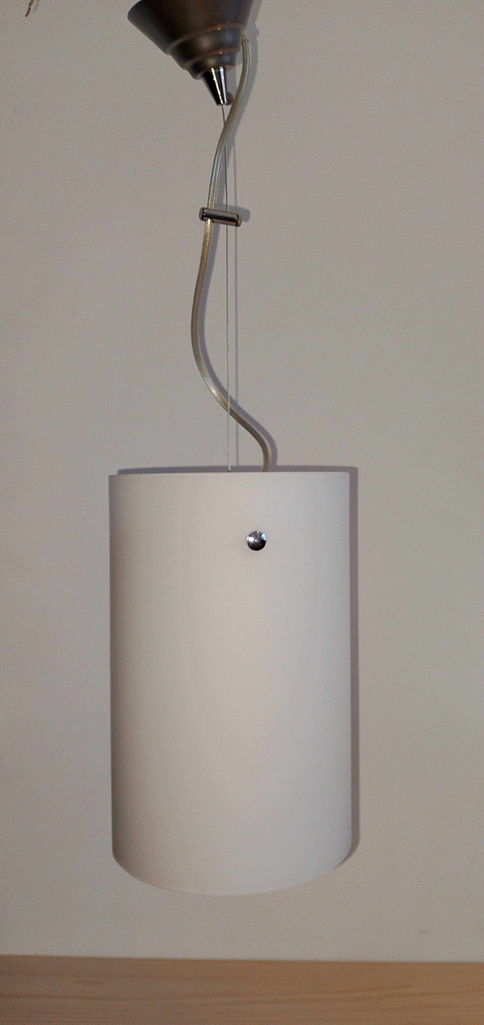 Lampa sufitowa biała, mleczna/ Kaja.