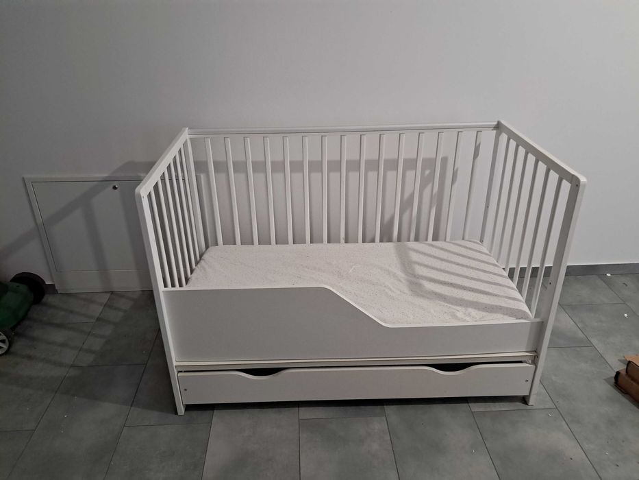 Łóżeczko i materac dwustronny Rucken 120x60