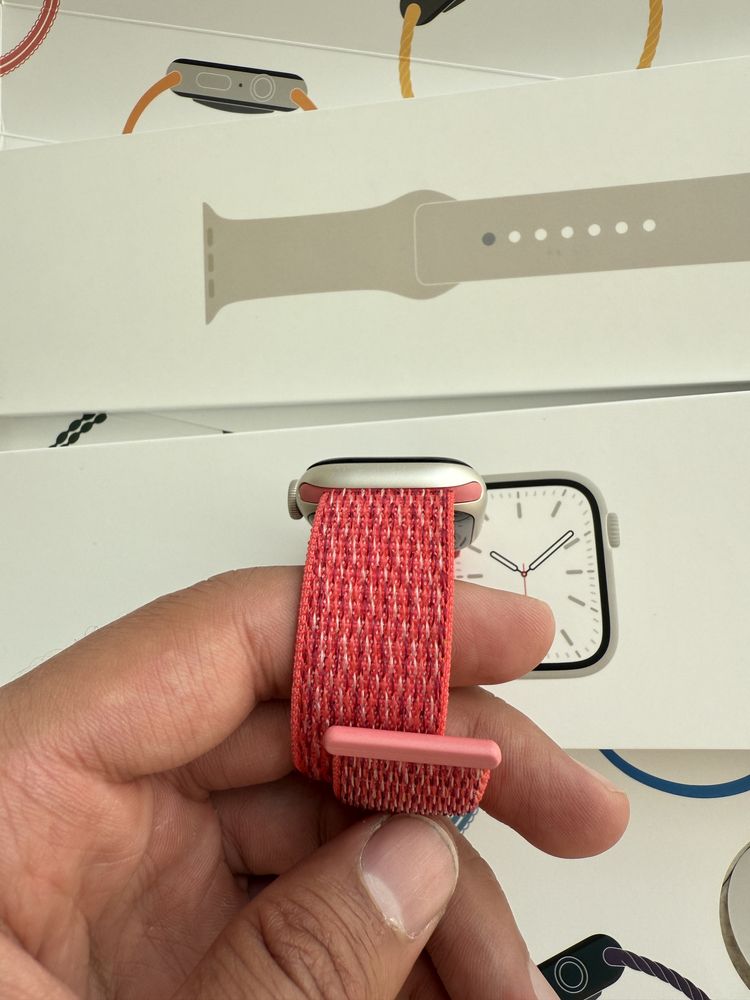 ОРИГІНАЛ Apple Watch 7 41 mm starlight повний комплект