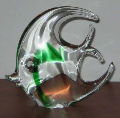 szklana rybka ozdobna (szkło murano)