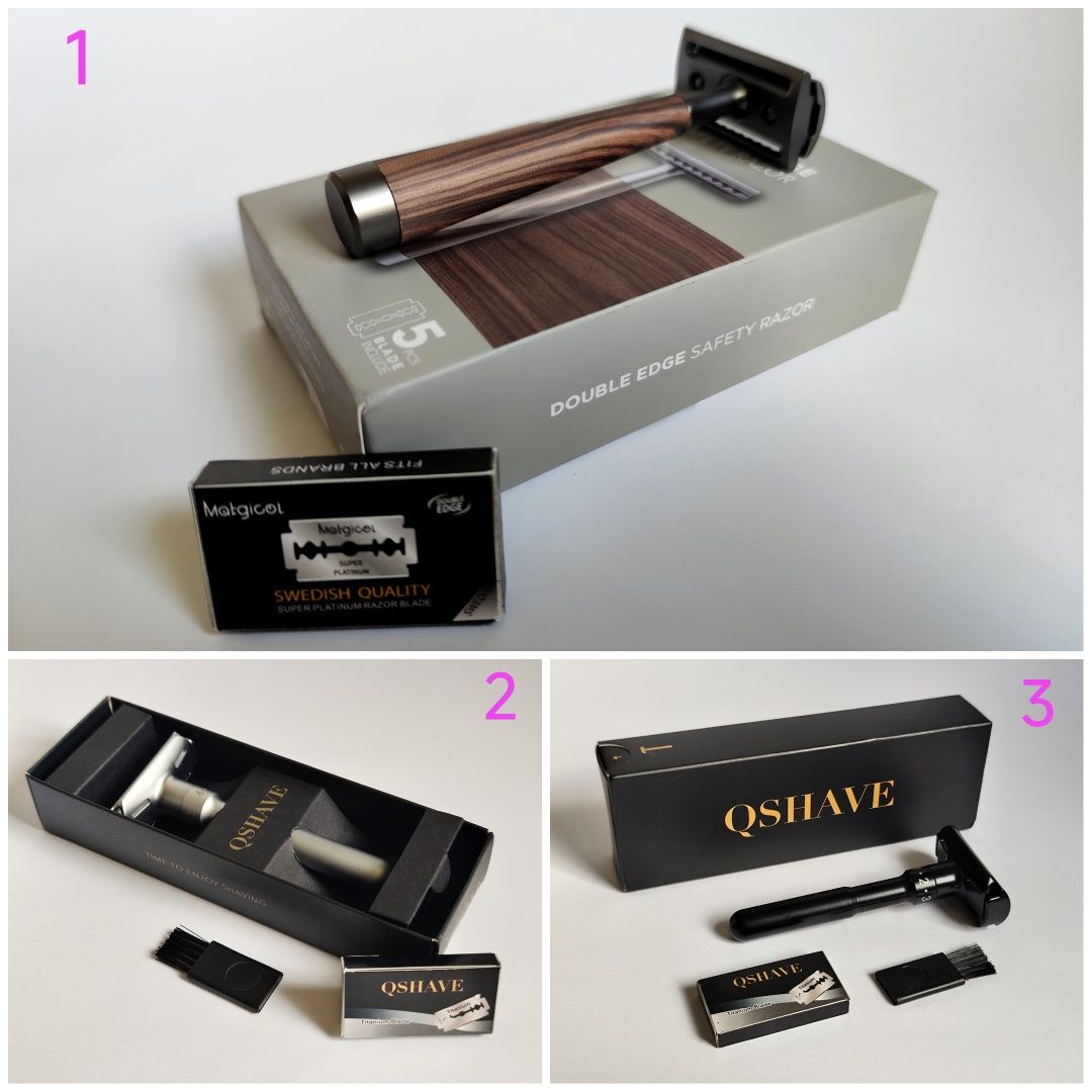 Станок для бритья, бритва для мужчин Qshawe, Yaqi, Gillette, Baili,