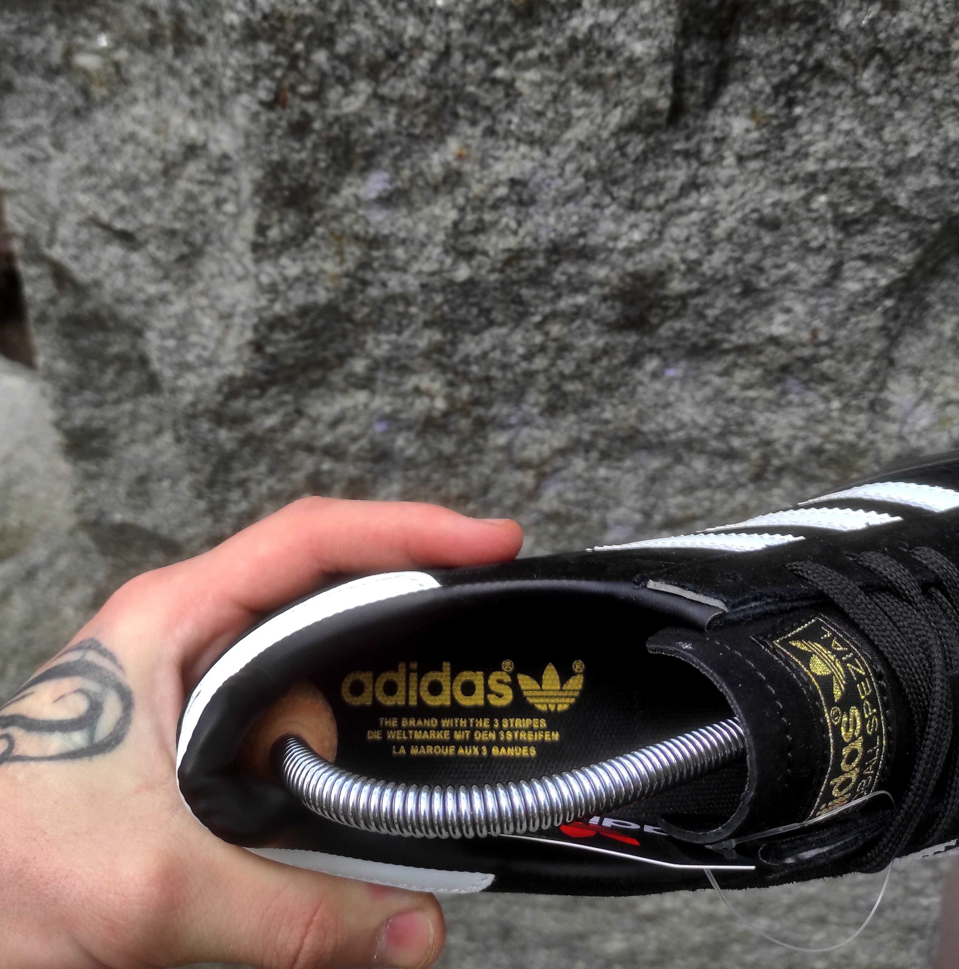 (1962) Чоловічі Кросівки кеди Adidas Handball Spezial чорні (41-45)