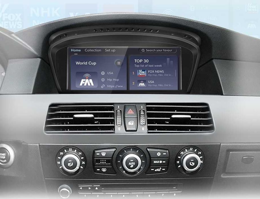 Radio nawigacja BMW 5 E60 E61 E63 E64 E90 E91 E92 CarPlay Android Auto