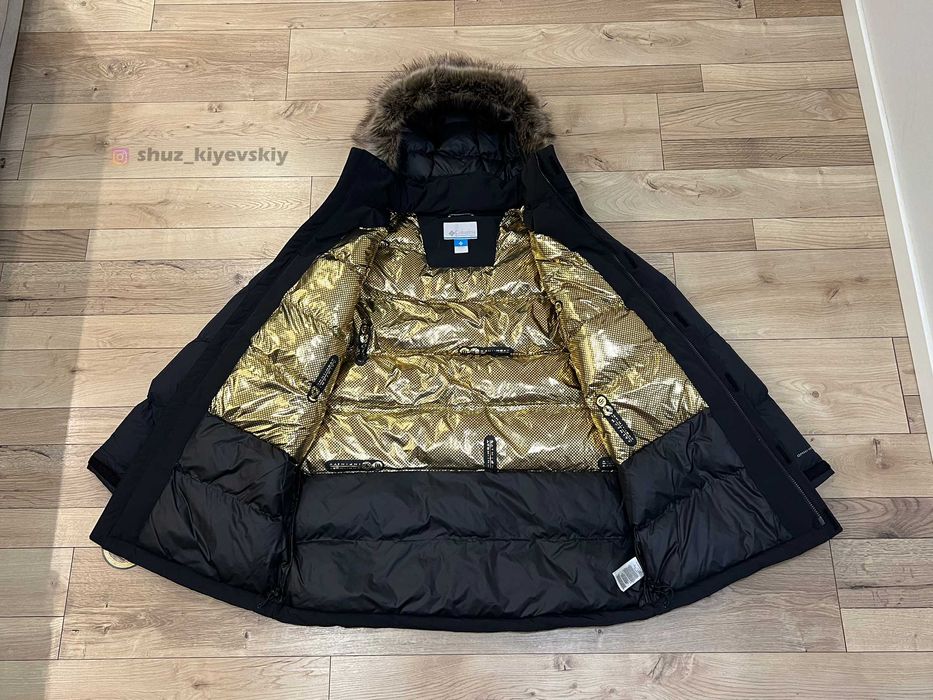 Зимова Чорна Чоловіча Куртка Парка Columbia XL Мужская Куртка Тёплая