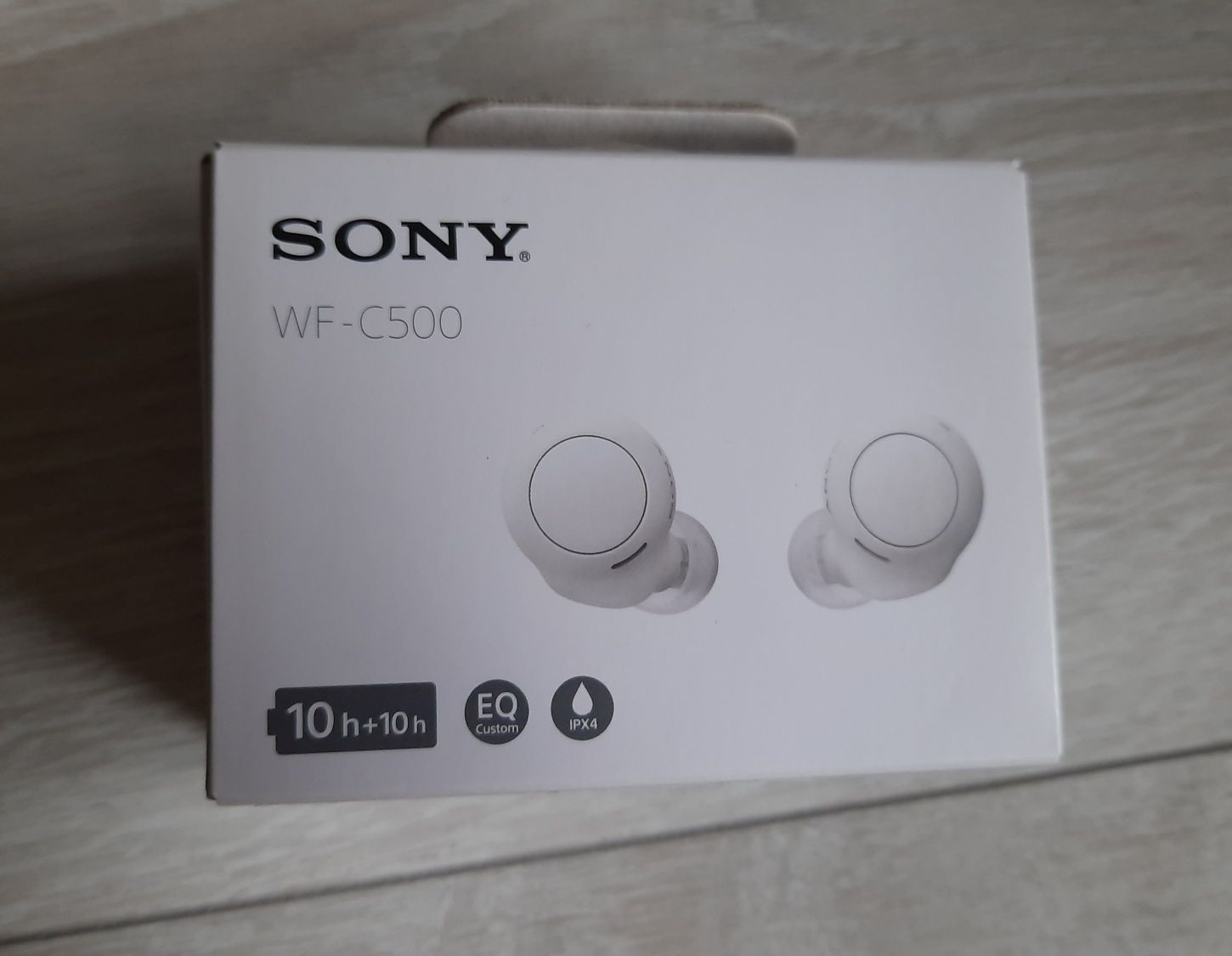 Słuchawki bezprzewodowe Sony WF-C500 białe NOWE