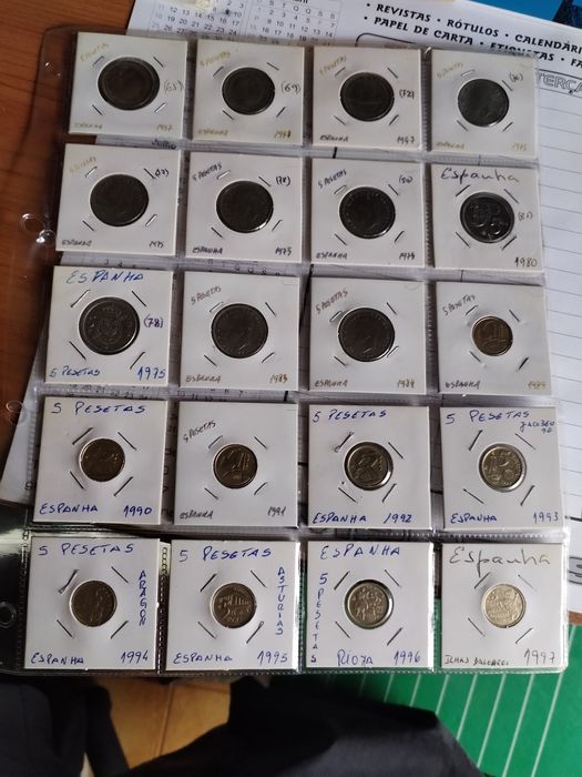 Moedas Espanha antigas