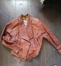 Куртка косуха терракот рыжая кожа р.46 - р.50 Golden Eagle