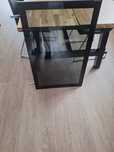 Front czarne szkło IKEA Besta Rubrig 60x92