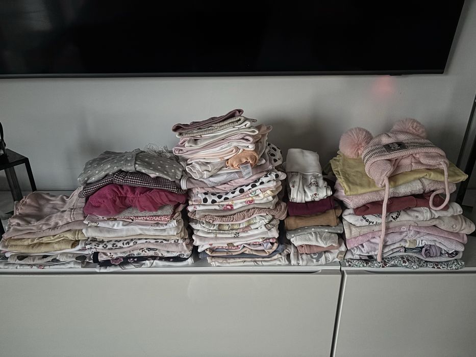 Paczka ciuszkow dla dziewczynki r. 56-62