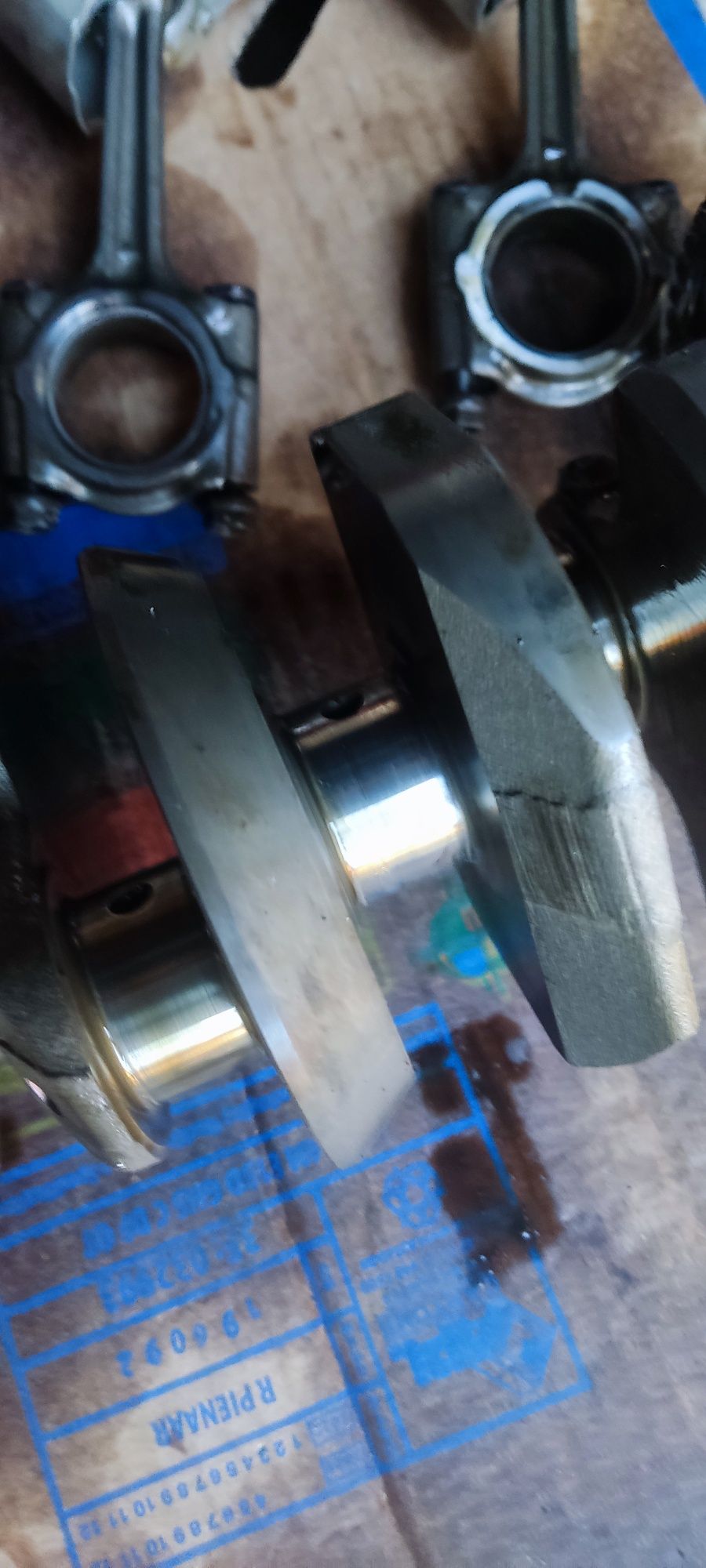 Yamaha r6 rj03 wał korby tłoki panewki