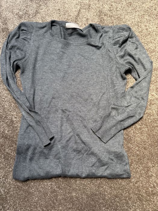 Cienki, szary sweterk marki Zara - rozmiar S