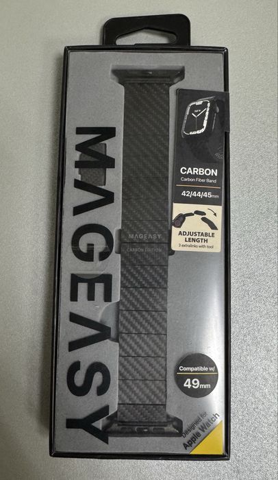 Ремінець apple watch carbon