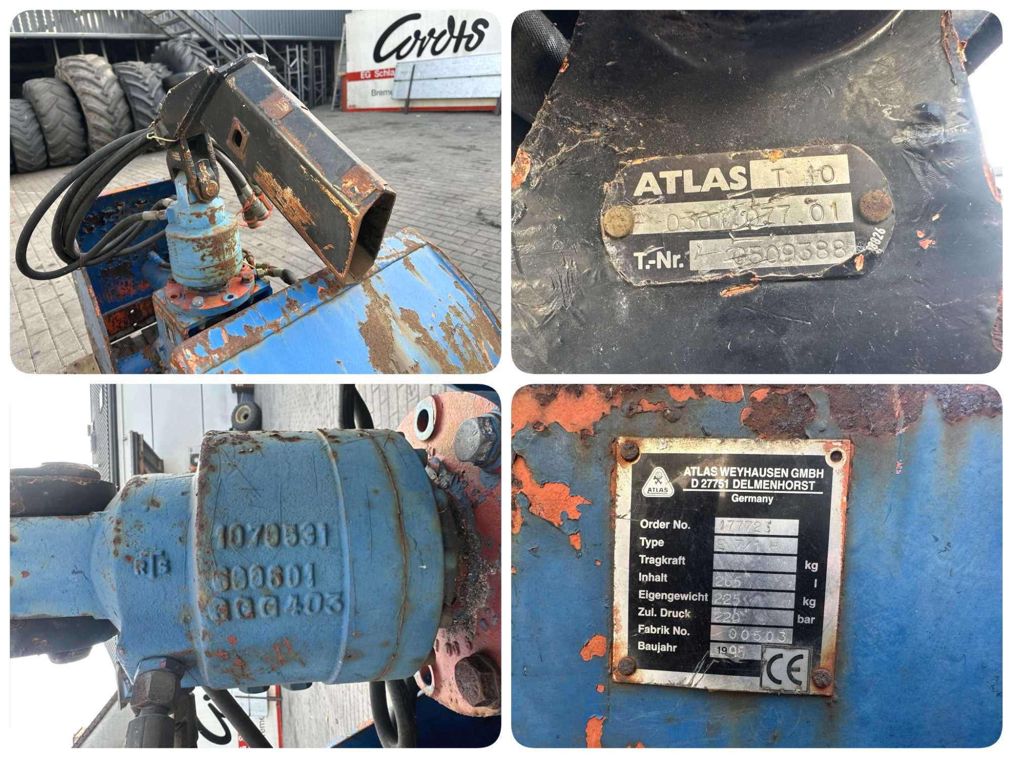ŁYŻKA CHWYTAK Hydrauliczny Obrotowy CZERPAK Rotator do Koparki 50x50