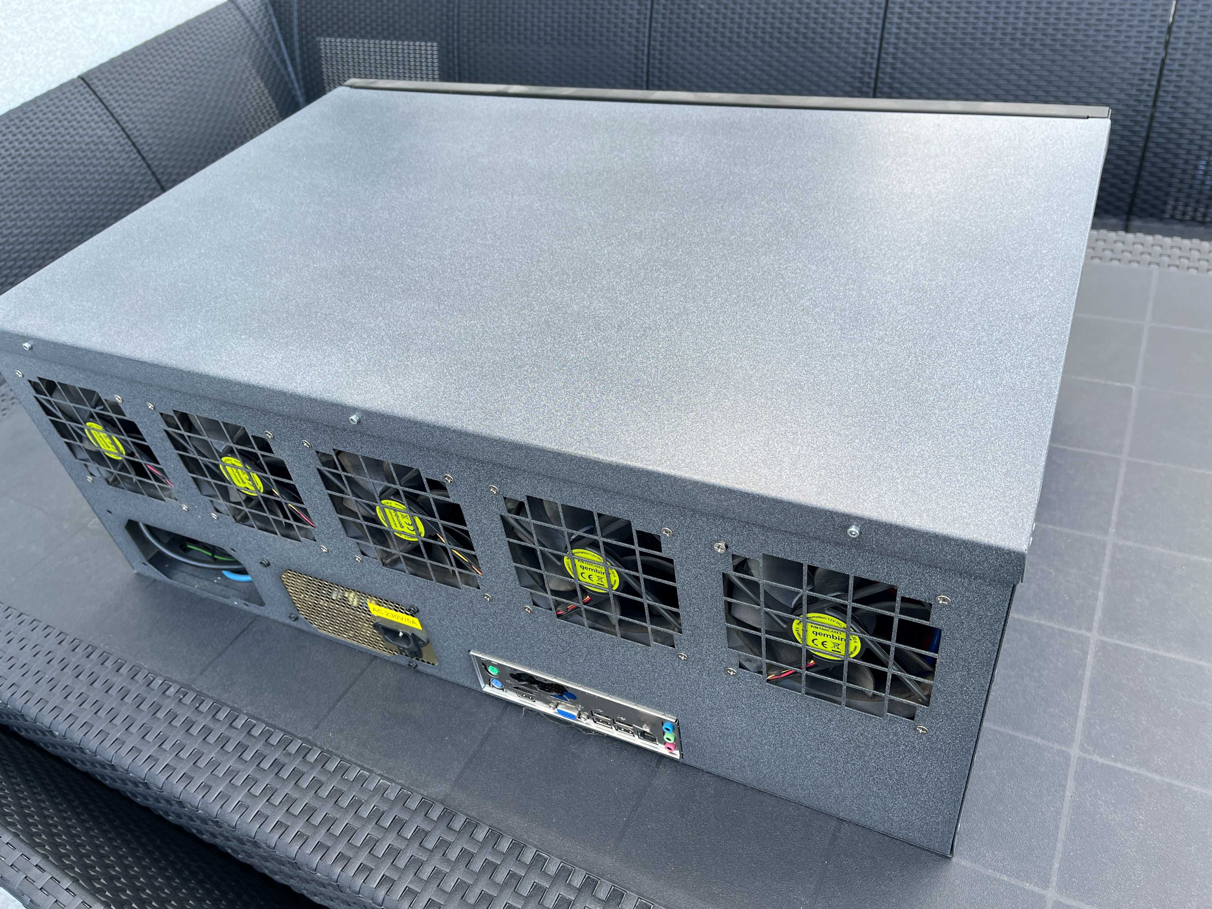 Koparka kryptowalut z 6x RTX 3070 Ti – gotowa do pracy!