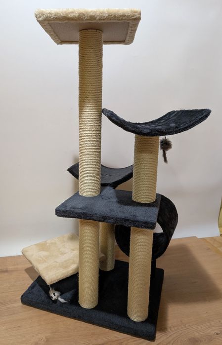 Penelope Drapak Dla Kota Ciemnoszary 55X40X116Cm ZWROT Zmodyfikowany