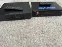 Magnetowidy VHS Philips z pilotami, USZKODZONE