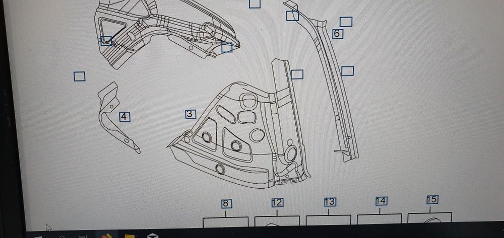 Panel reperaturka tyl lewa prawa opel vectra C kombi nowa oryginał