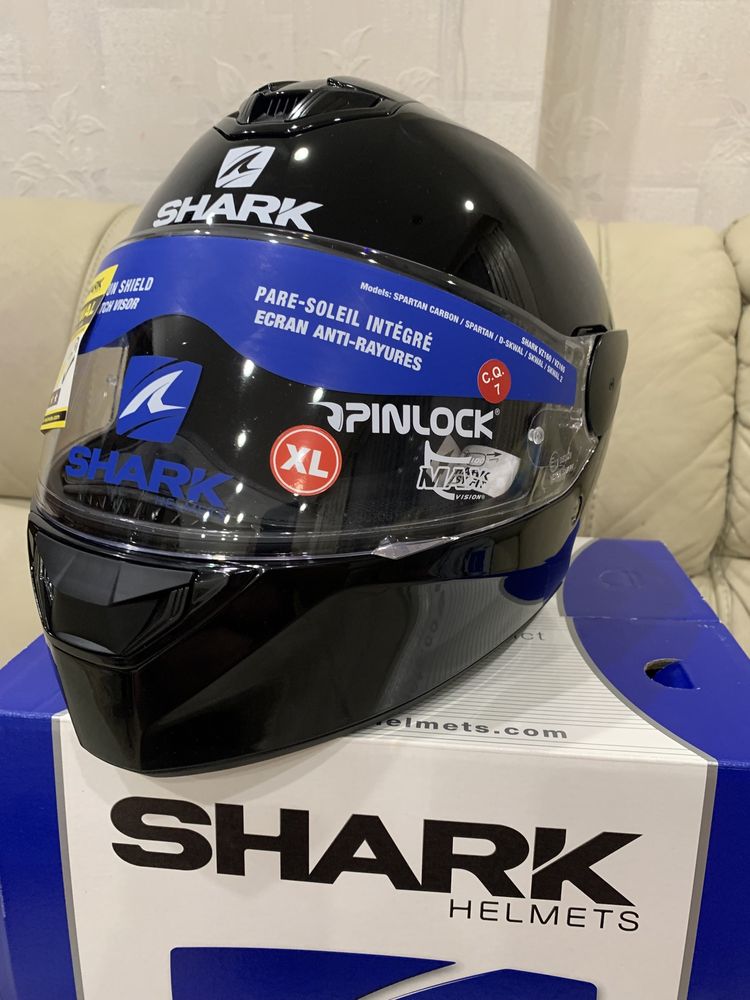 шлем Shark D-Skwal 2 Black XL 61-62 смновый очки пинлок чехол оригинал