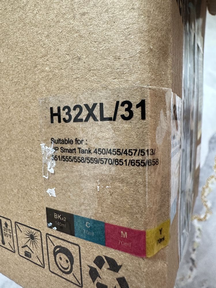 Краска на принтер HP Smart Tank