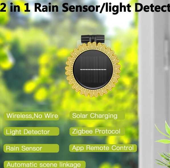 Czujnik deszczu opadu - zmierzchu - ZigBee - TUYA - inteligentny dom