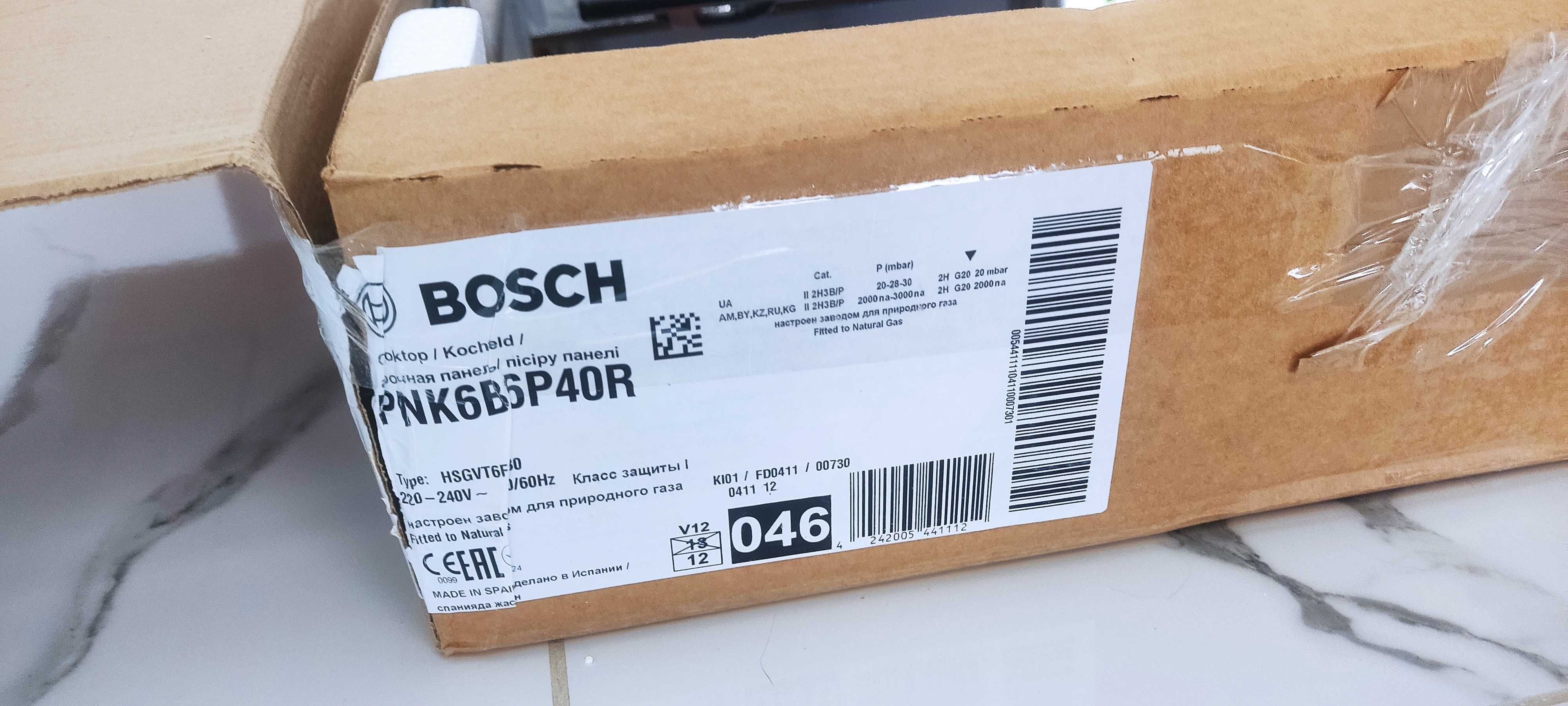 Bosch PNK6B6P40R Газовая варочная поверхность Bosch Серия 4 PNK6B6P40R
