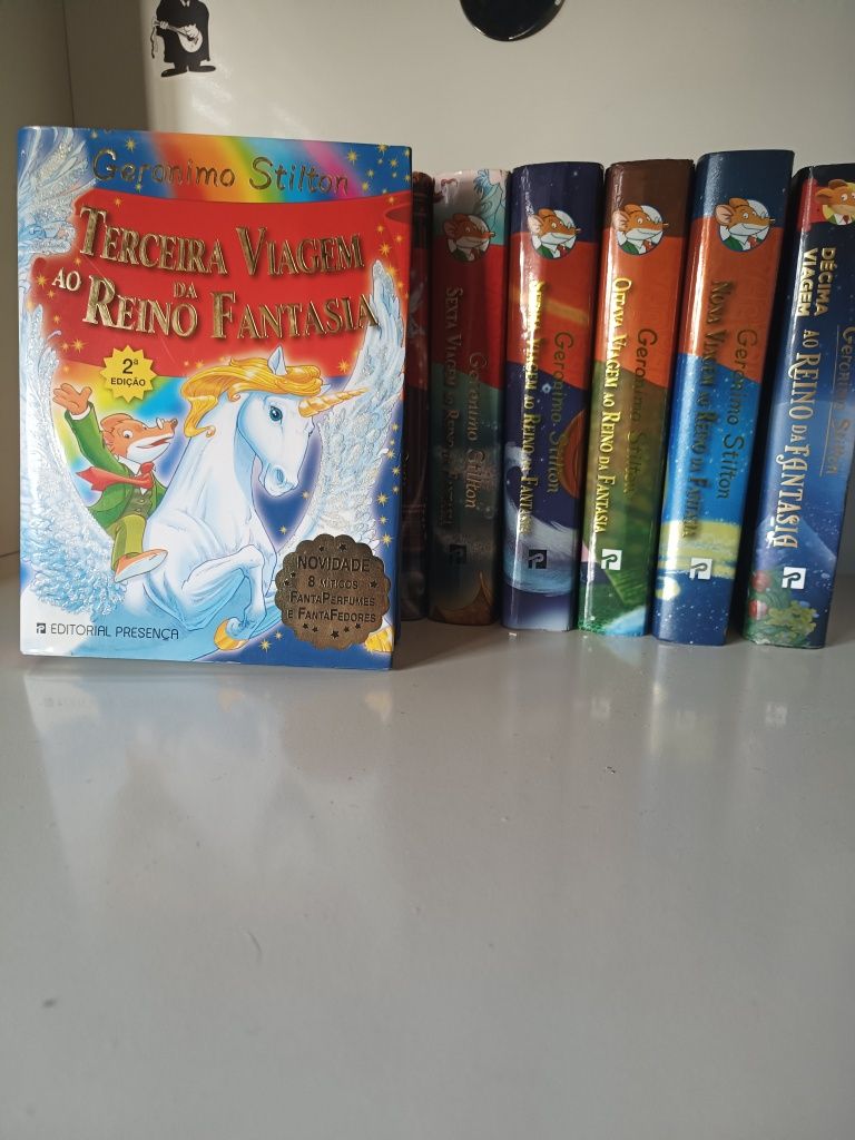 Coleção 10 livros "Gerônimo Stilton No Reino da Fantasia"