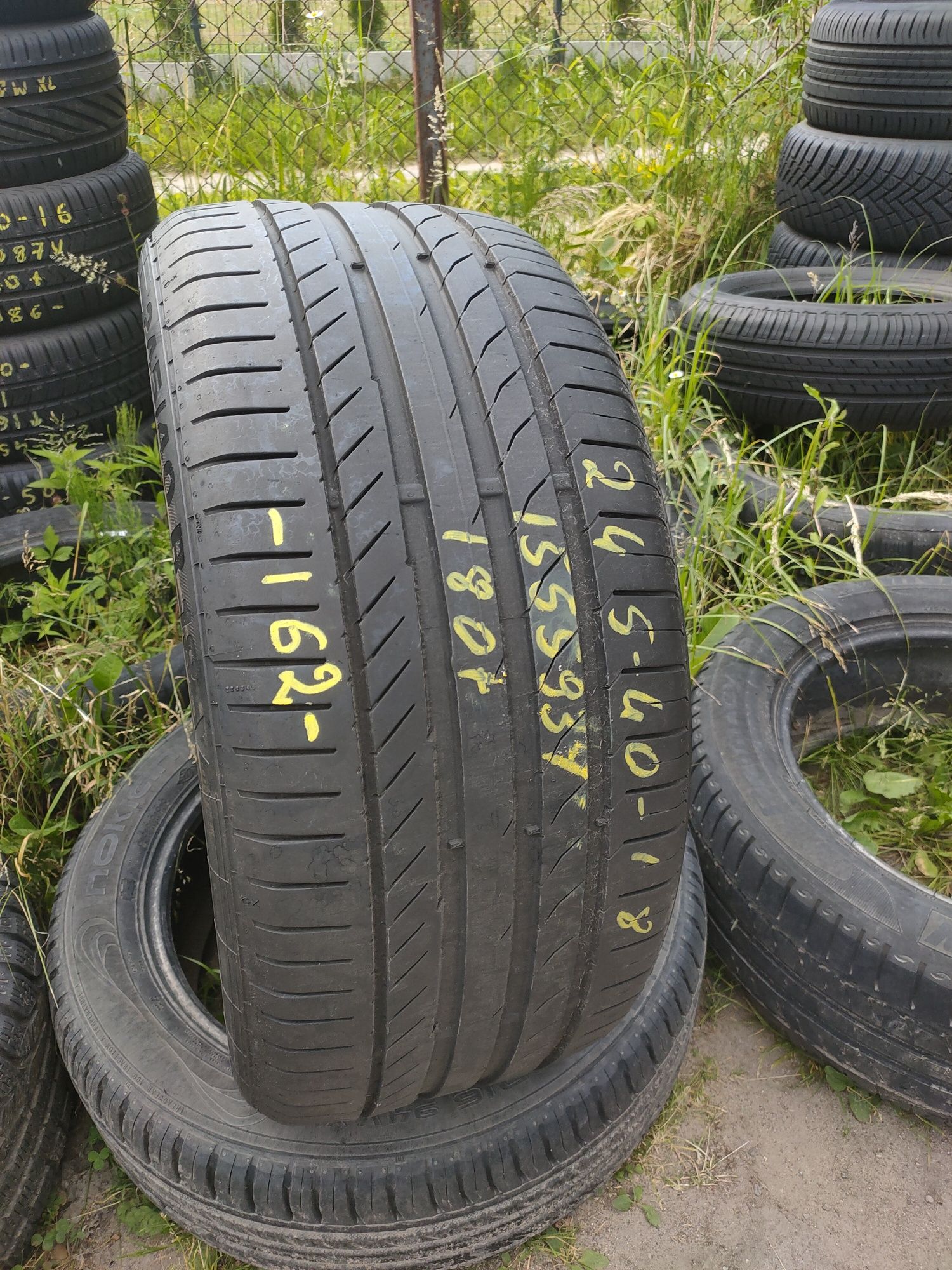 162 1x245/40R18 93Y Continental SportContact 5 2015r 5.5mm FAKTURA ADI