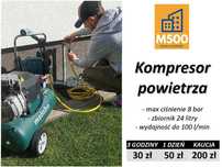 Wypożyczę kompresor sprężarka powietrza lekki niewielki 24l