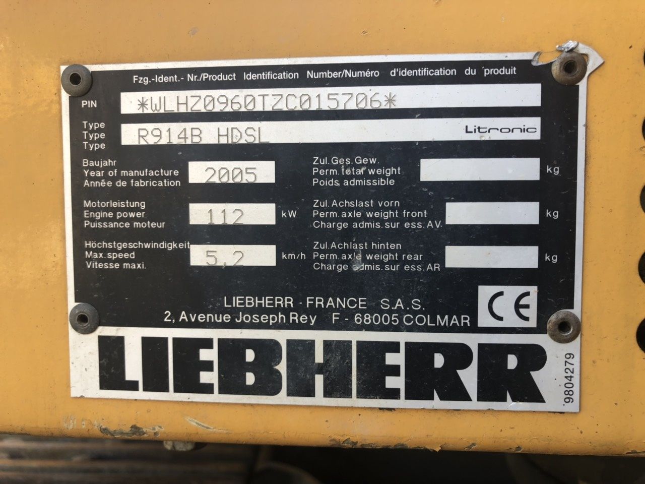 Продам Либхер 914 HDSL 2005г.в.