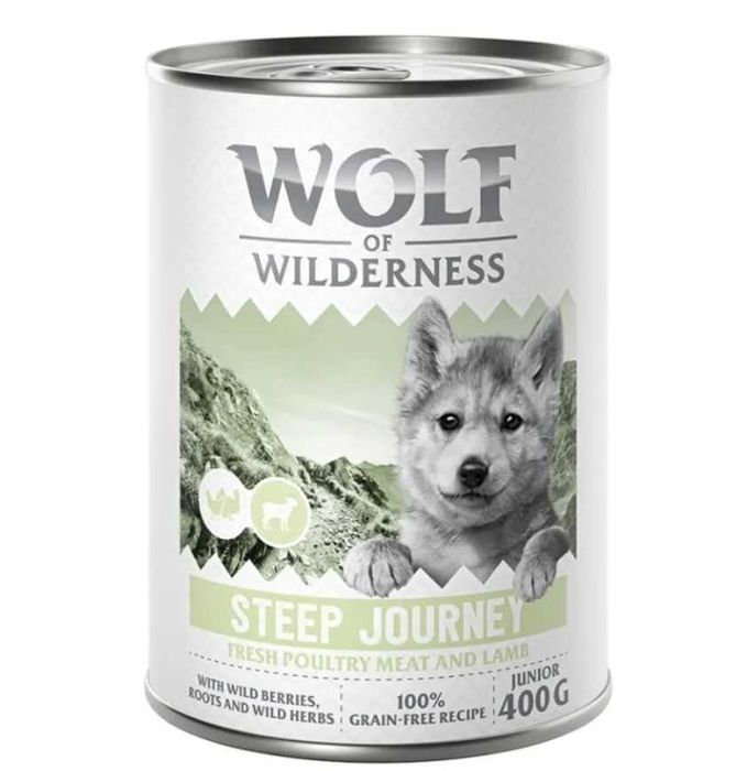 Puszka dla psa Wolf Junior 40 x 400 gram