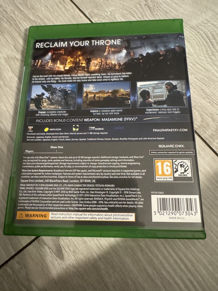 Rainbox Six Extraction, Elex, Assasin Creed Origins, Final Fantasy XV