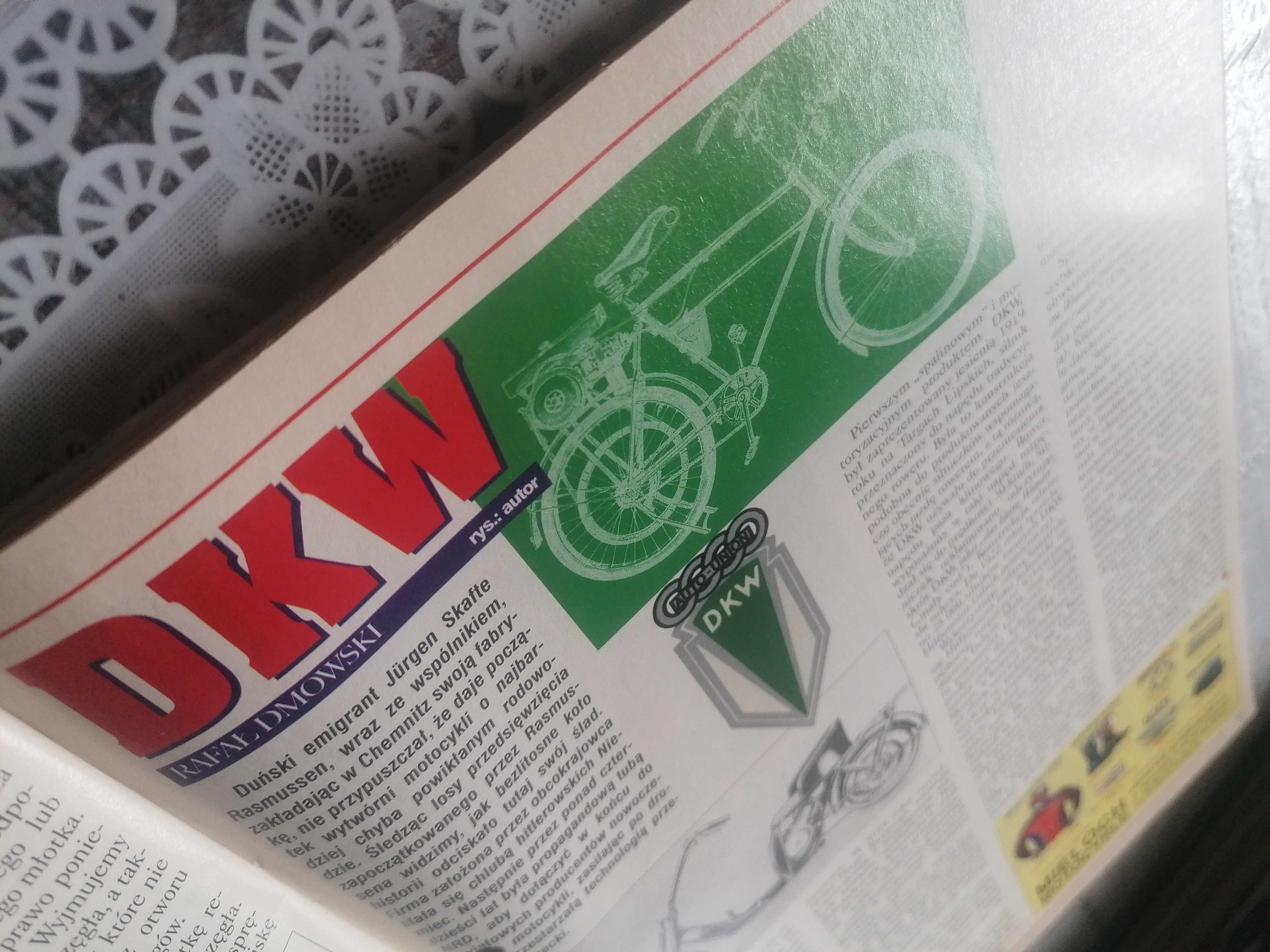 Gazeta Świat Motocykli JUNAK weryfikacja silnika WSK M06 B1 2001 nr. 3