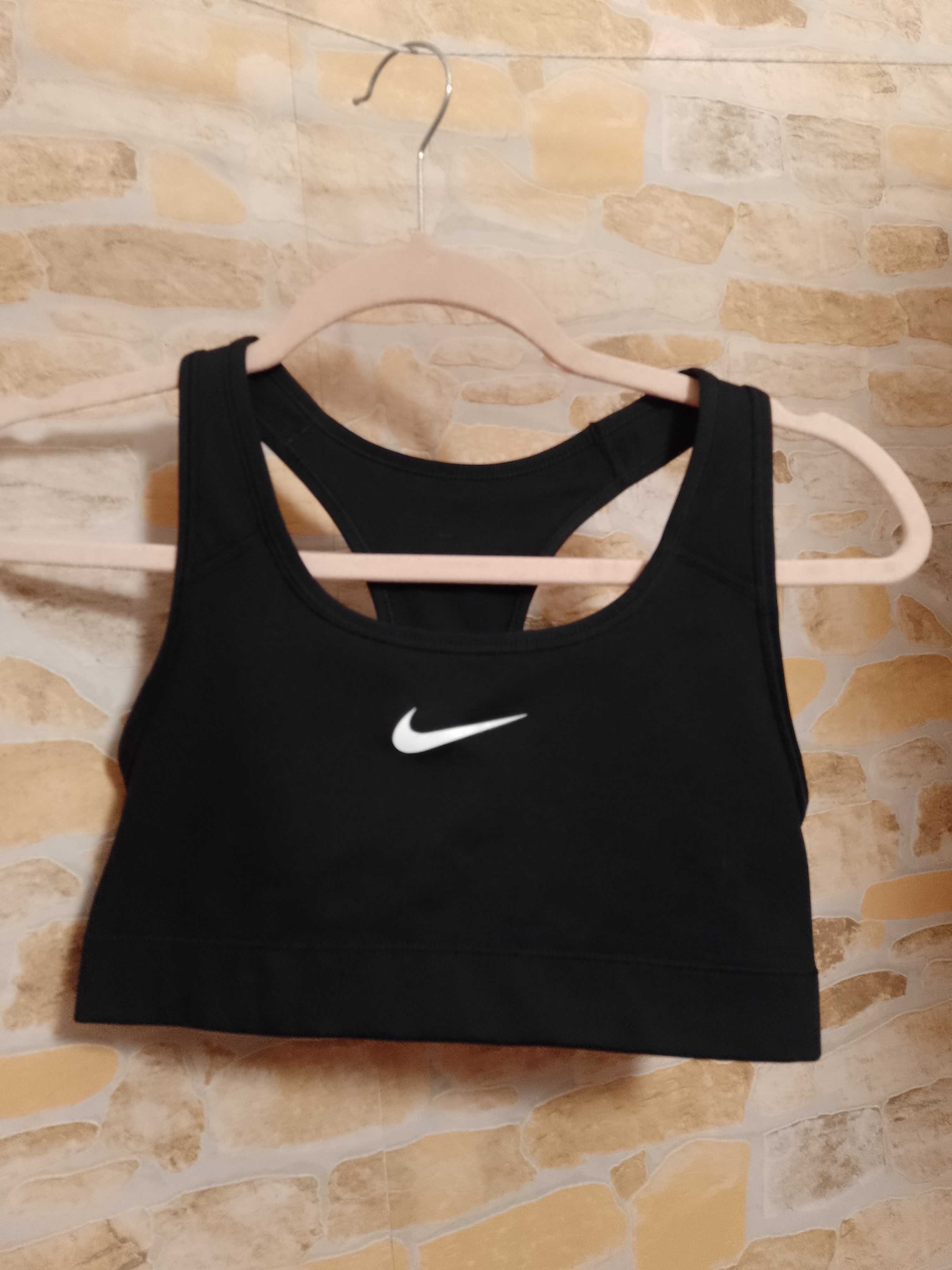 (38/M) NIKE/ Czarny top fitness z Londynu, bokserka sportowa