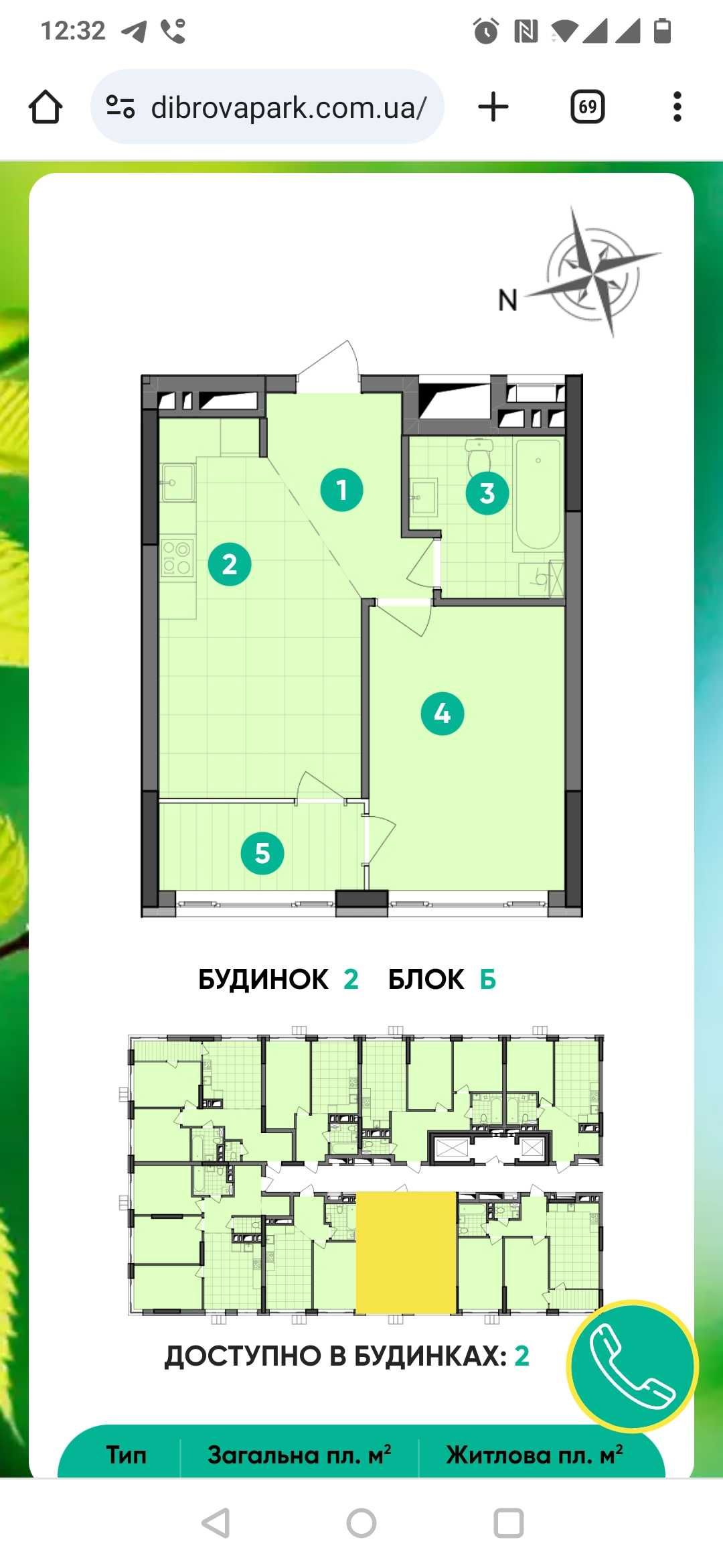 Продам 1.к.кв ЖК Діброва Парк 46.3 м.кв, власник.